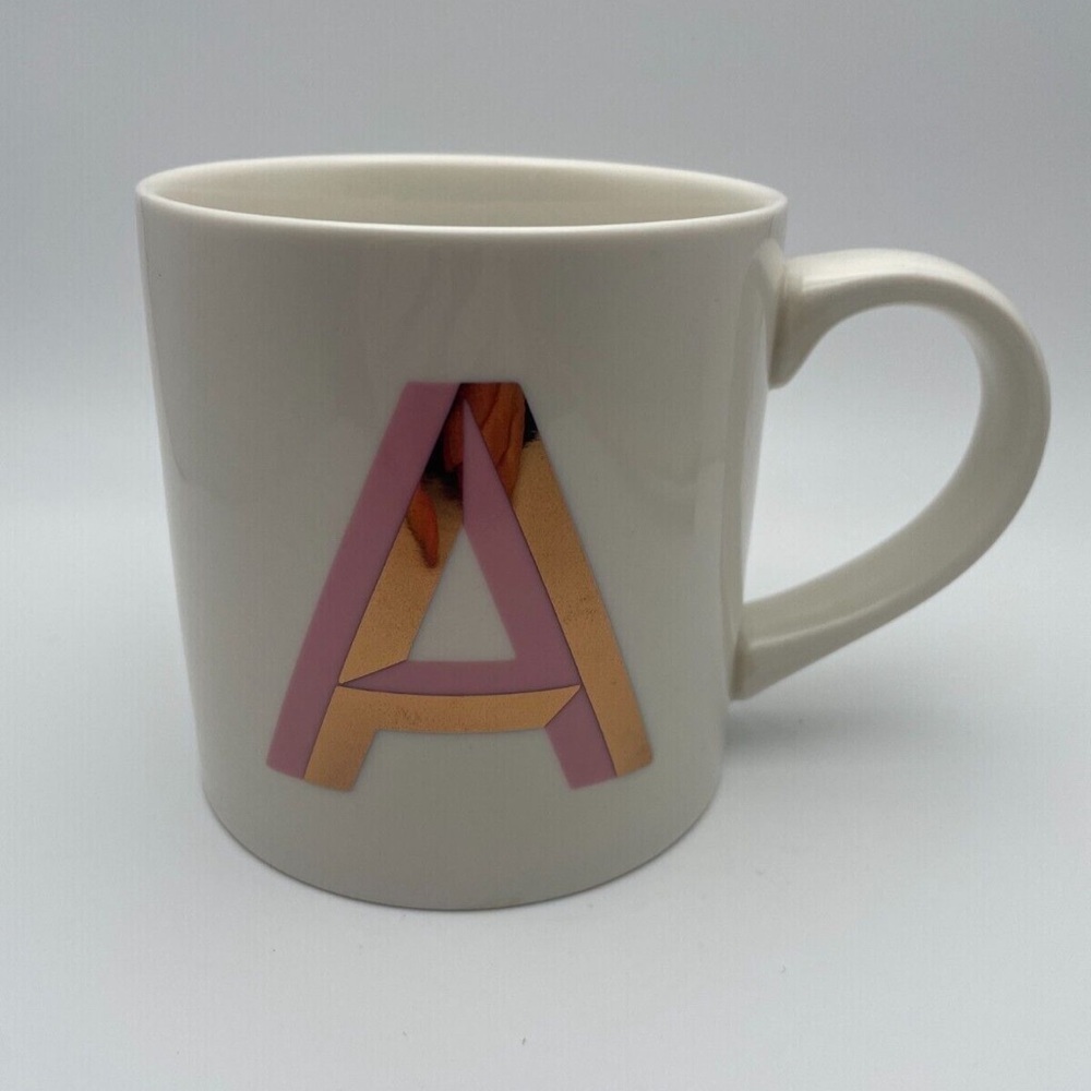 Opal House Monogram Letter A Personalized Mug 16oz Stripe Interior 2023 Cup